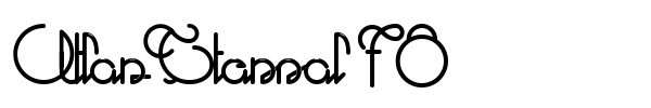 Atlas Eternal 78 font preview